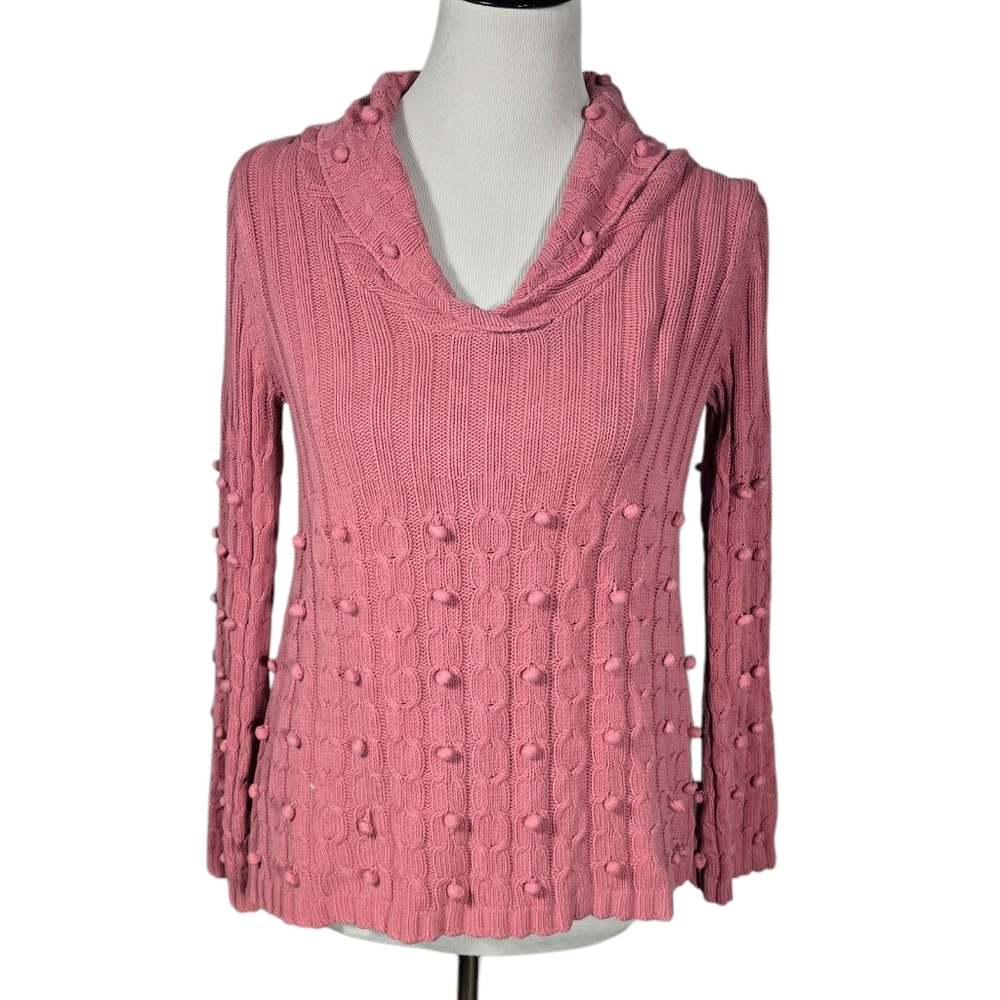 Tapemeasure Women's Size Medium Pullover Pink Knit Sweater
